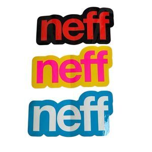 NEFF Headwear Skate Snowboard Stickers Lot Of 3